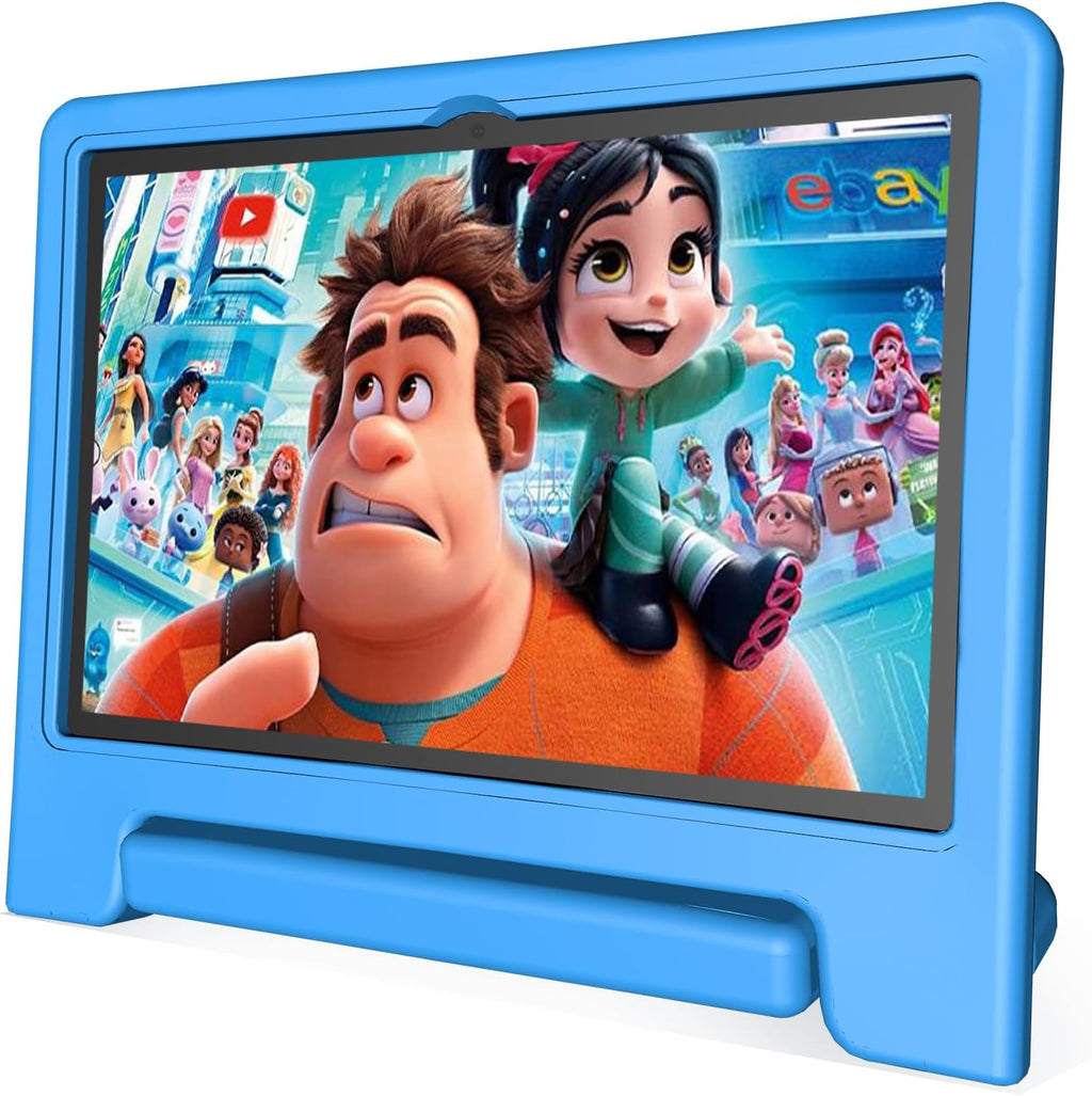 JREN Tablet for Kids｜10 Inch 64GB Android 14｜Octa-core｜64GB｜WiFi ｜Bluetooth｜Parental Control｜Kids Content｜Children Tabletas Blue