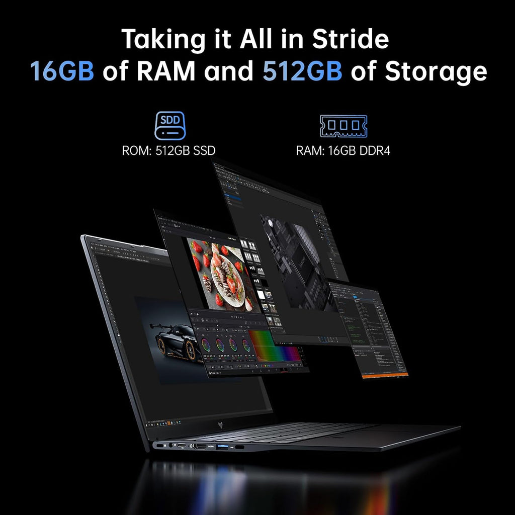 MALLRACE 15.6' IPS AMD Laptop, AMD Ryzen 3 4300U(4C/4T,Beat Intel Processor N100,up to 3.7GHz) Computer with Numbers Keyboard Type-C,WiFi 5 BT5.0, 54.72Wh for Student and Home