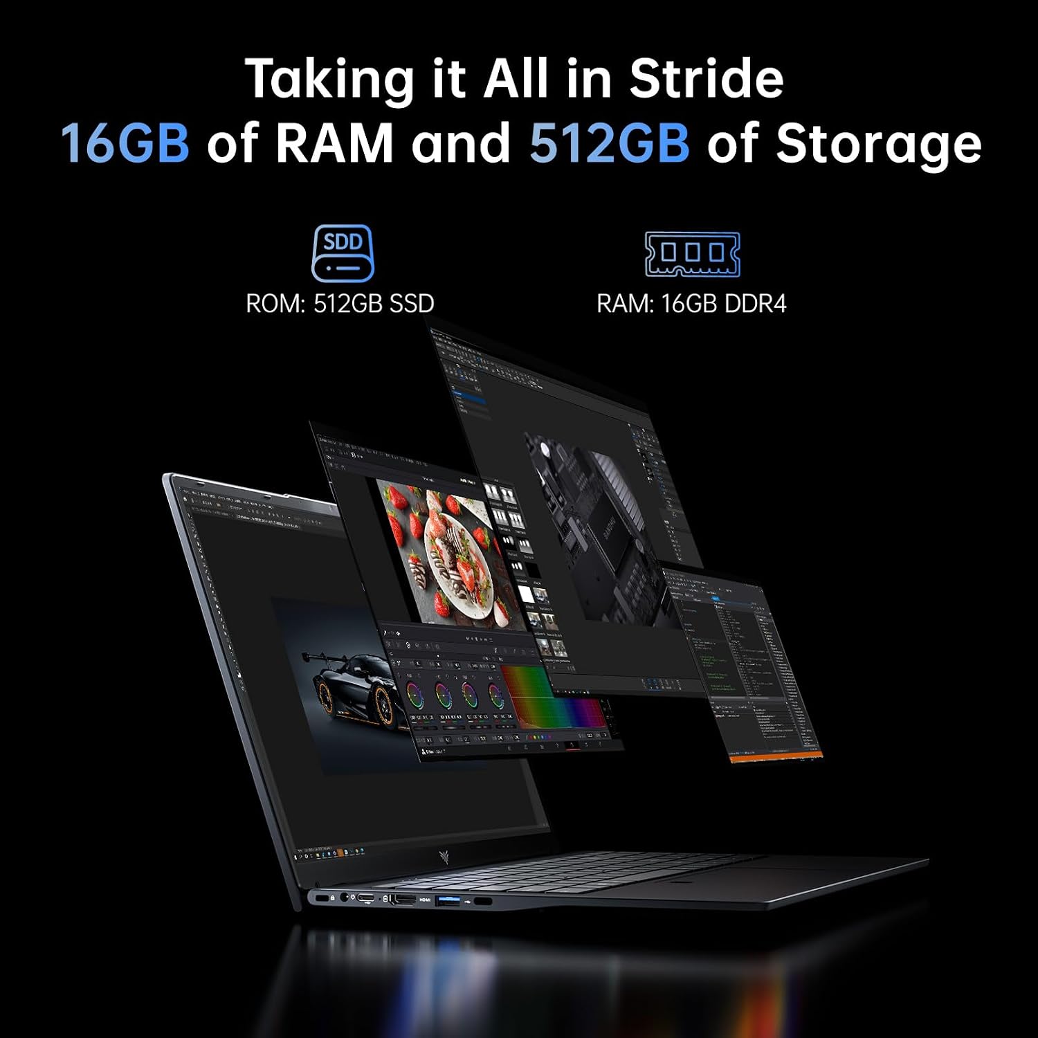 MALLRACE 15.6' IPS AMD Laptop, AMD Ryzen 3 4300U(4C/4T,Beat Intel Processor N100,up to 3.7GHz) Computer with Numbers Keyboard Type-C,WiFi 5 BT5.0, 54.72Wh for Student and Home