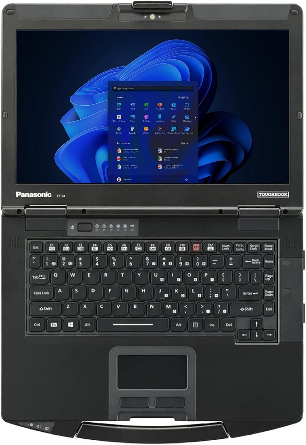 Panasonic Toughbook CF-54 MK2, Rugged Laptop, i5-6300U @3.00GHz, 14-inch FHD Touchscreen, 16GB, 512GB SSD, DVD, 4G LTE, Webcam, Windows 11 Pro (Renewed)