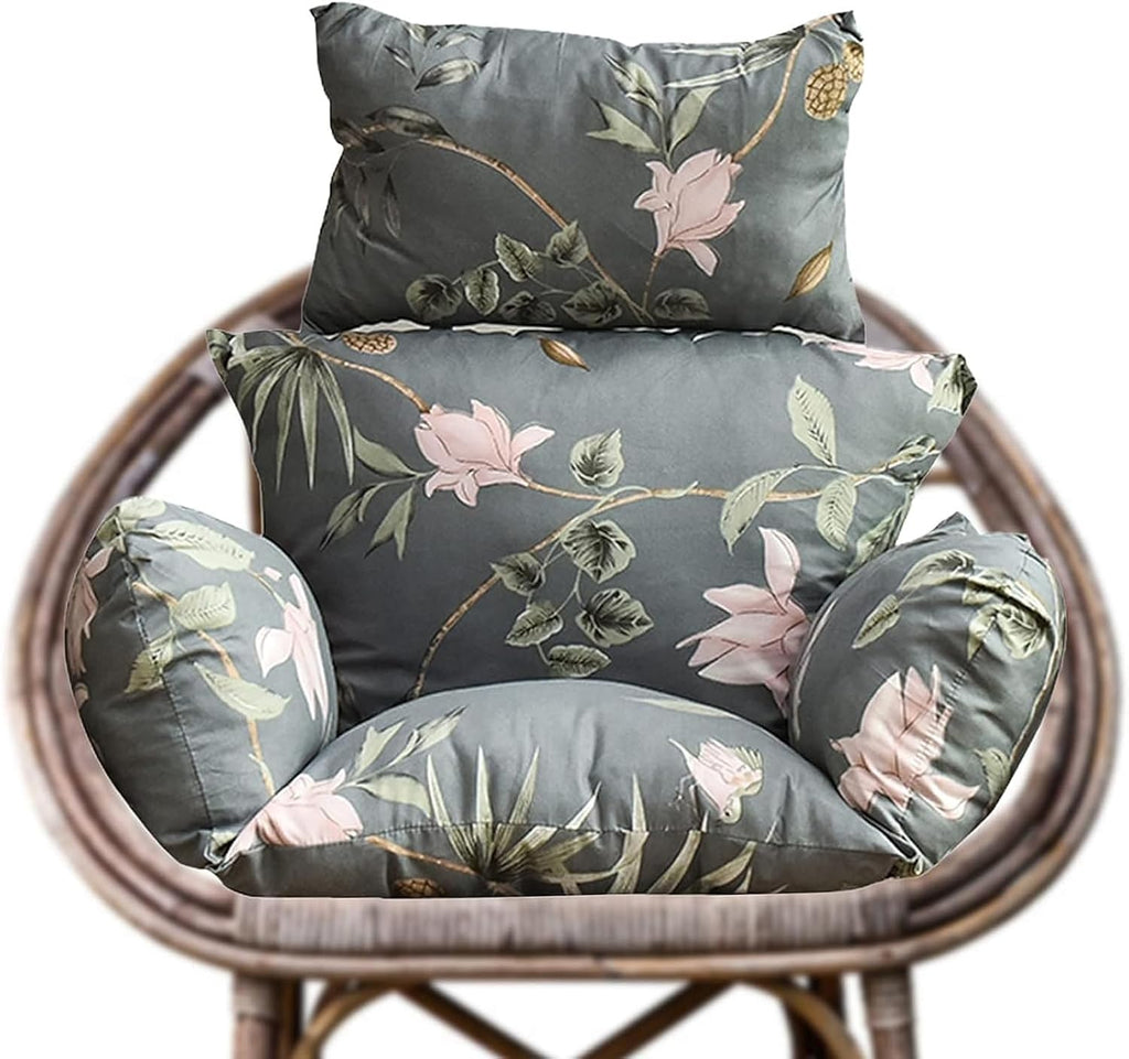 Swing Egg Chair Cushion,New Thickened Hanging Egg Chair Cushion,Large Soft Seat Cushion Washable Rocking Chair Cushion for Indoor Bedroom Garden Backyard,Easy to Clean (Color : C)