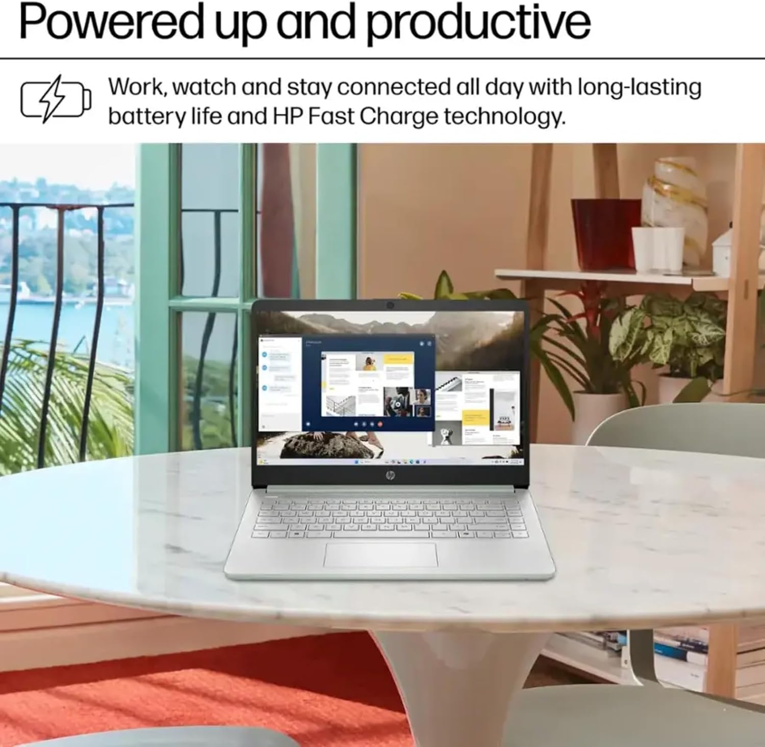 HP 14' Student Business Laptop - Win 11 Pro & 1-Year Office 365 • Intel Quad-Core N150(beats N4120) • HD Anti-glare Display • Wi-Fi 6 • Copilot+ PC • 16G RAM • 128G UFS + 256GB SD Card • w/Accessories