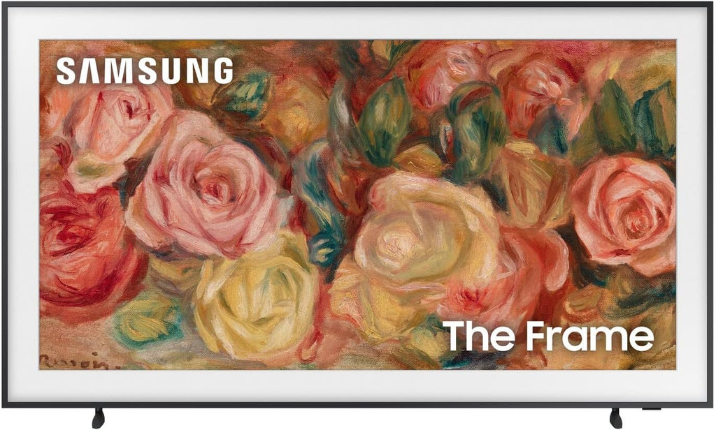 Samsung QN75LS03DAFXZA 75 Inch The Frame 4K Smart Quantum HDR TV with a Samsung HW-LS60D 2.0 Channel Photo Frame Speaker Pair (2024)