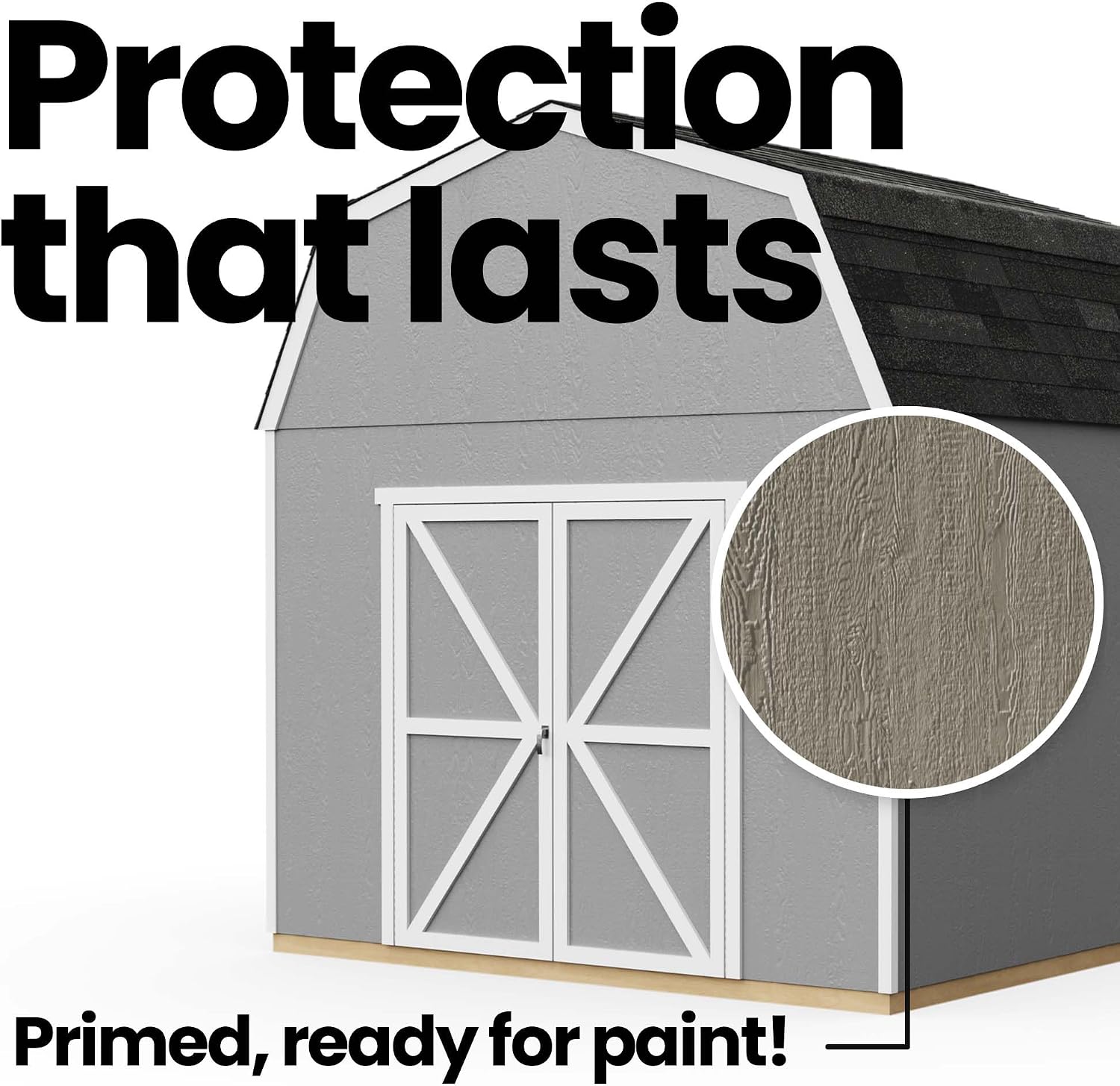 Handy Home Products Braymore 10x14 Do-It-Yourself Wooden Storage Shed- Does not Include Floor kit, Paint, or Roofing Shingles