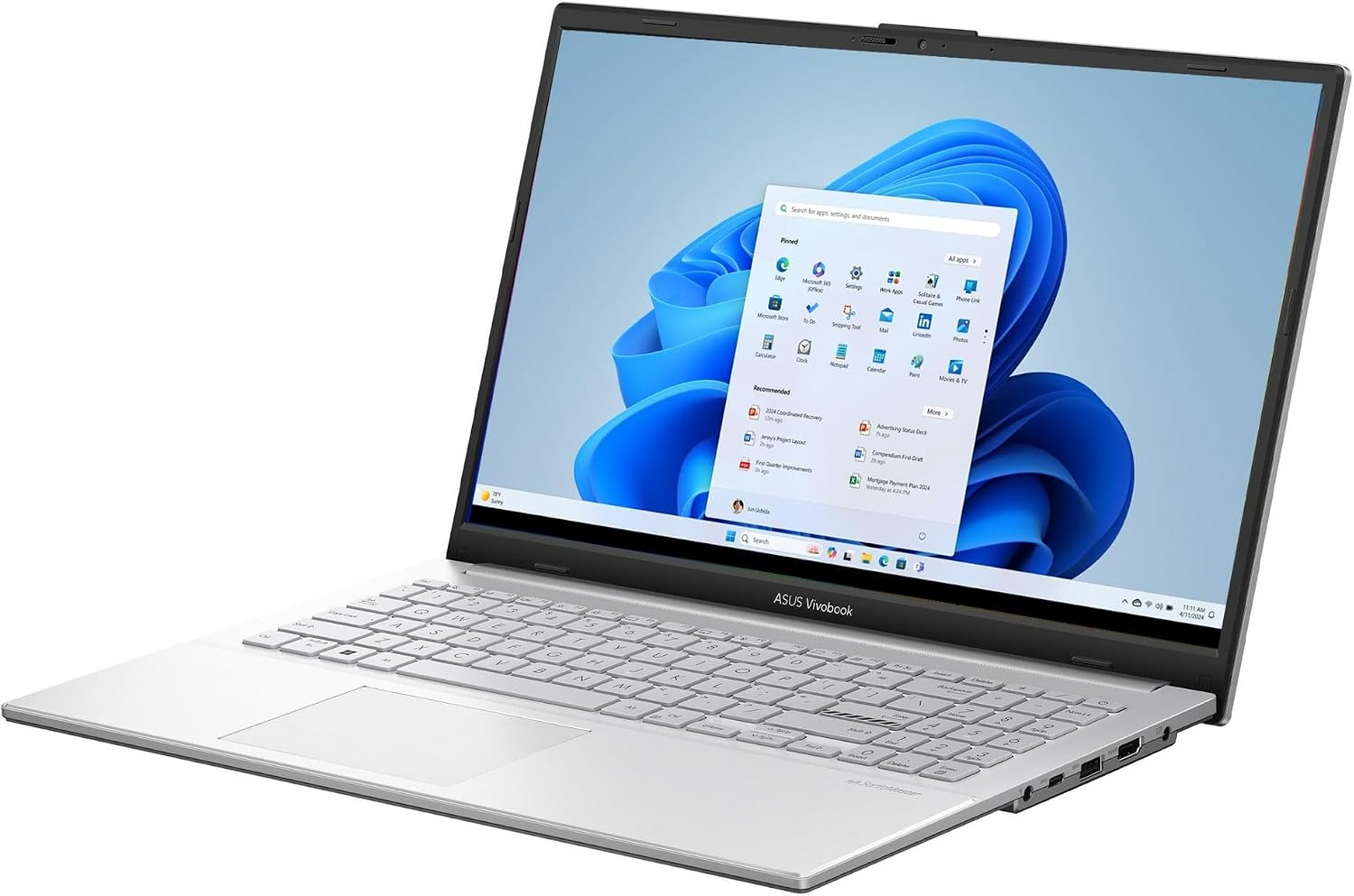 ASUS Vivobook 15.6' FHD PC Laptop|AMD Ryzen 5 7520U(Beat i7-1255U)|AMD Radeon Graphics|WIFI5|Cool Silver| 16GB RAM DDR5 | 512GB SSD | Windows 11 Home | Bundle with USB 3.0 Hub