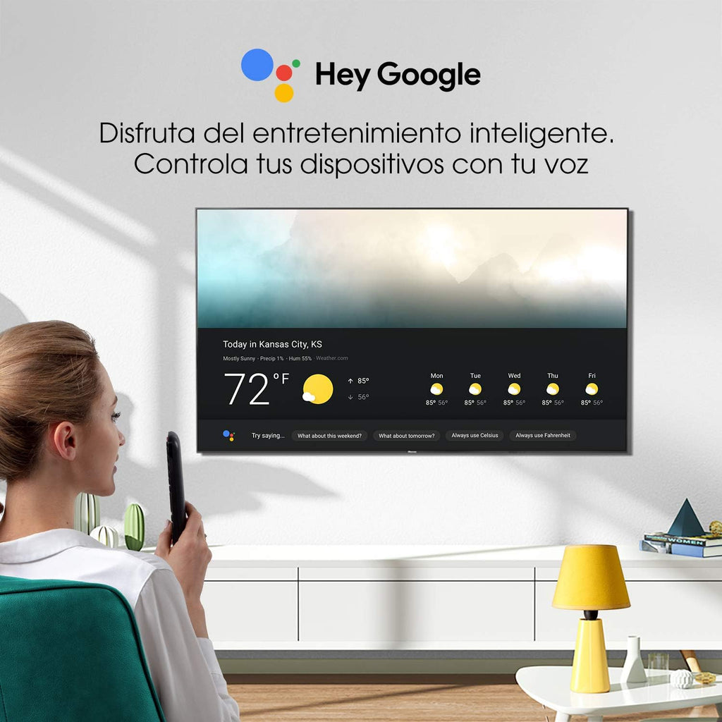 Hisense 50A6G 50-Inch 4K Ultra HD Android Smart TV with Alexa Compatibility (2021 Model)