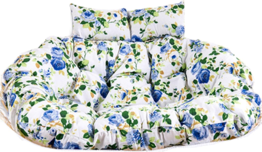 Patio Double Egg Chair Cushion Replacement,Thickened pp Cotton Large Double Egg Swing Chair Cushions Hanging Basket Chair Cushion(O)