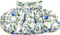 Patio Double Egg Chair Cushion Replacement,Thickened pp Cotton Large Double Egg Swing Chair Cushions Hanging Basket Chair Cushion(O)