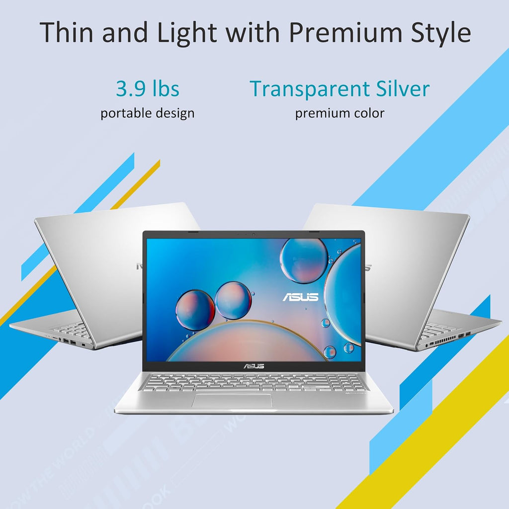 ASUS Vivobook 15.6' FHD Laptop | AMD Ryzen 3 3250U (Beat i5-1035G1) | AMD Radeon Graphics | WiFi | Webcam | 16GB RAM | 512GB SSD | Windows 11 S | Bundle with 64GB USB Flash Drive