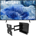 Samsung QN43Q8FAAFXZA 43 Inch Class QLED Q8F 4K Vision AI Smart TV with a Kanto R400 Recessed in-Wall Full Motion Articulating TV Mount (2025)