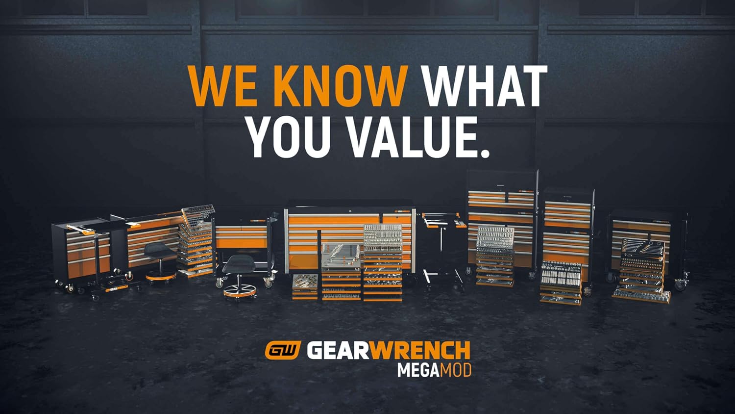 GEARWRENCH 791 Piece Master Mechanics Tool Set in Premium Modular Foam Trays with GSX Mobile Tool Storage | MEGAMODPRO