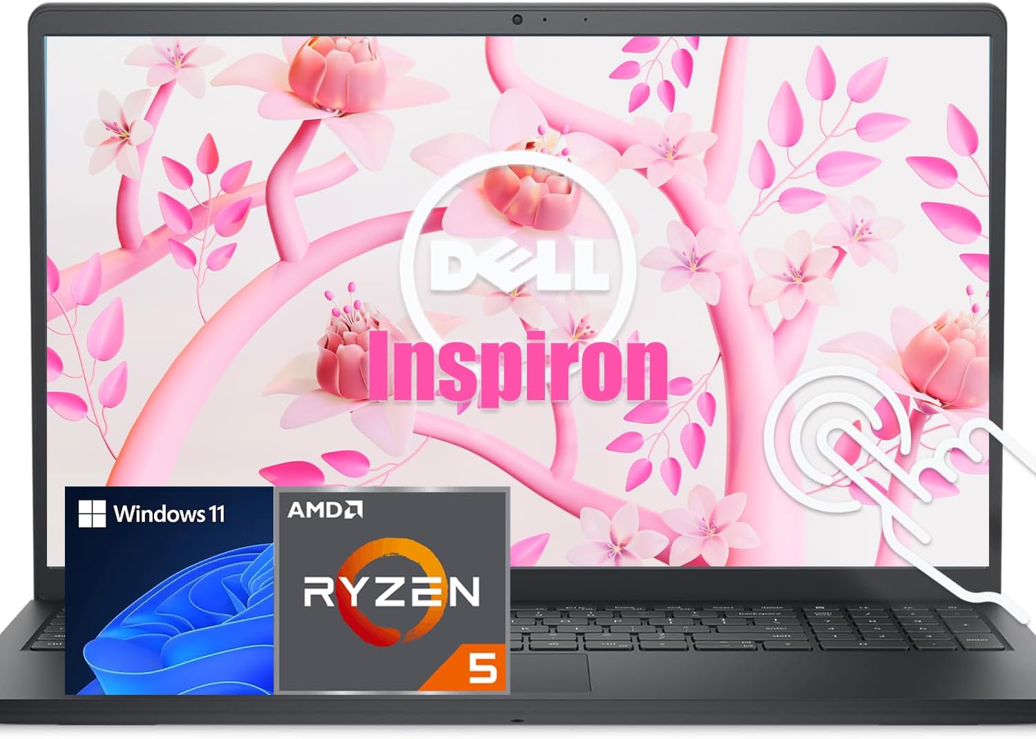 Dell 15.6 Inch Inspiron 15 Touchscreen Laptop | AMD Ryzen 5 7530U CPU (6 Cores, 12 Threads) | 64GB RAM, 2TB SSD | Windows 11 | ExpressCharge (Up to 80% in 1 Hour) | Ergonomic Lifted Hinge Design