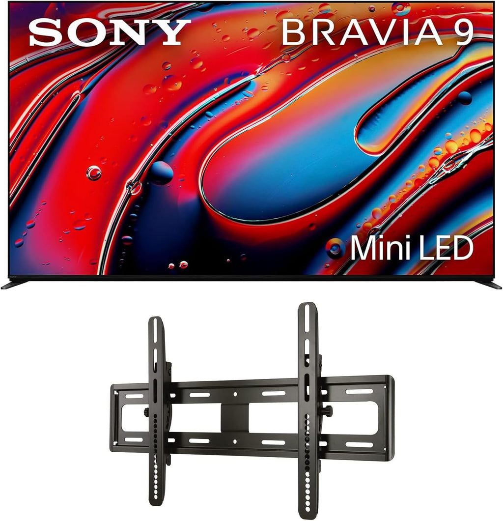 Sony K75XR90 75 Inch XR90 Series Bravia Mini LED HDR QLED 4K Google TV with a Sanus VMPL50A-B1 Tilting Wall Mount for 32-85 Inch Flat Screen TVs (2024)