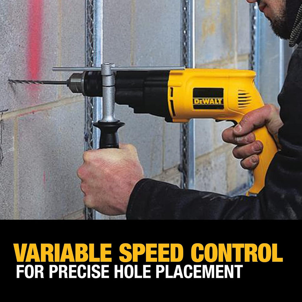 DEWALT Hammer Drill, 1/2-Inch, 7.8 -Amp (DW505K)
