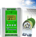 Wind Solar Hybrid Charge Controller 3000W-10000W, 12V/24V/48V Regulator MPPT Wind Solar Hybrid Boost Controller, for Wind Turbine Generator Charger Battery,24V-4000W
