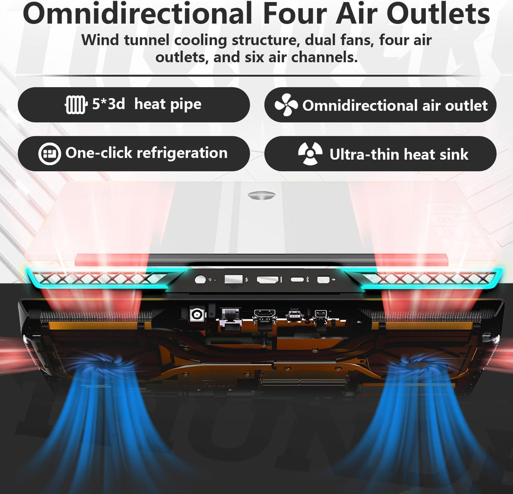 Thunderobot Zero 16 i9 RTX 4070 Gaming Laptop, 16' WQXGA 360Hz 2.5K Display, 14th Gen Intel Core i9-14900HX, GeForce RTX 4070, 32GB DDR5 RAM, 2TB SSD, RGB Backlit KB, Wi-Fi 6, Win 11 Home, White