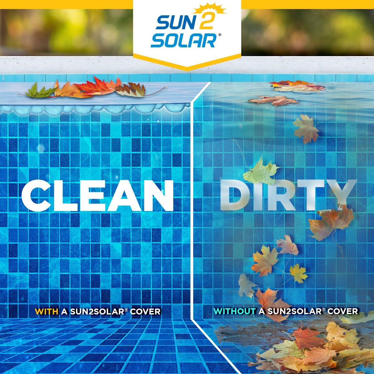 Sun2Solar Clear 12 ft x 24 ft Rectangle Solar Cover | 16 Mil | Heat Retaining Blanket for Rectangular Inground & Above Ground Swimming Pools | Sun Heats Pool | Bubble Heating Blankets | 1600 Series
