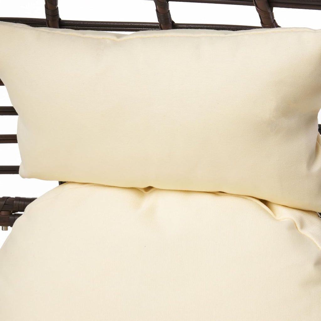 Cutter Teardrop Egg Chair Papasan Comfy Wicker Hanging Cushion Bedroom Indoor Outdoor