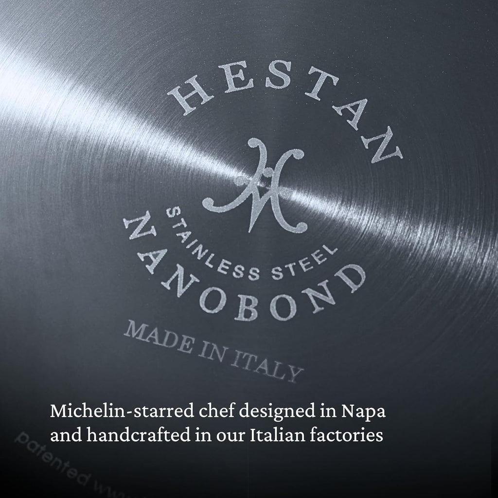 Hestan - NanoBond Collection - Stainless Steel Titanium Soup Pot, Induction Cooktop Compatible, 3 Quart