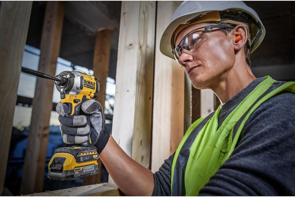 DEWALT 20V MAX ATOMIC Cordless Impact Drill Driver Kit, 1/4 Inch, Battery and Charger Included (DCF850E1)