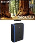 Samsung QN98QN90DAFXZA 98 Inch Neo QLED TV with 4K AI Upscaling and an Austere 5S-PS4-US1 4-Outlet Power with Omniport USB (2024)