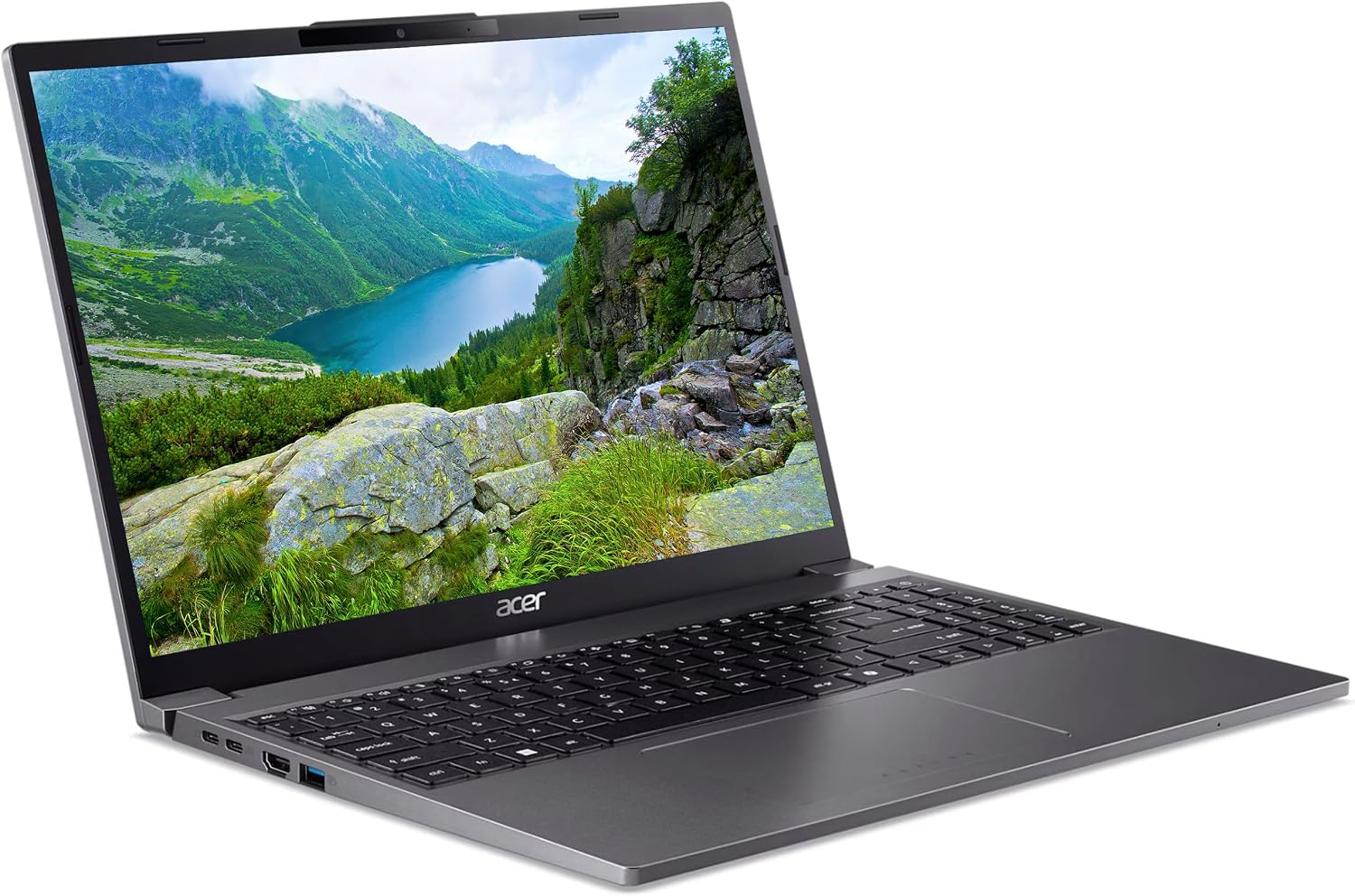 acer Aspire Go 15 Laptop, 15.3' WUXGA(1920 x 1200) IPS Display, 10-core Intel Core i5-1334U Processor, 16GB DDR5, 1TB SSD, Wi-Fi 6, Bluetooth, USB-C, HDMI, Webcam, Windows 11 Home, Gray