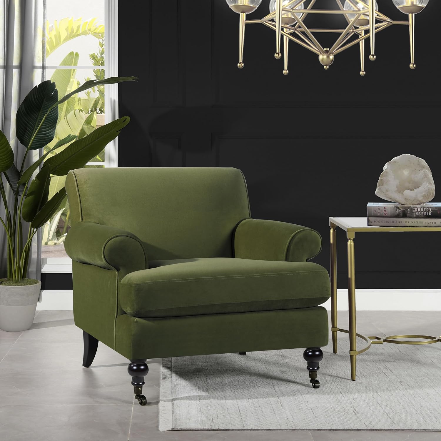 Jennifer Taylor Home Alana Lawson Large Comfortable Living Room Accent Chair