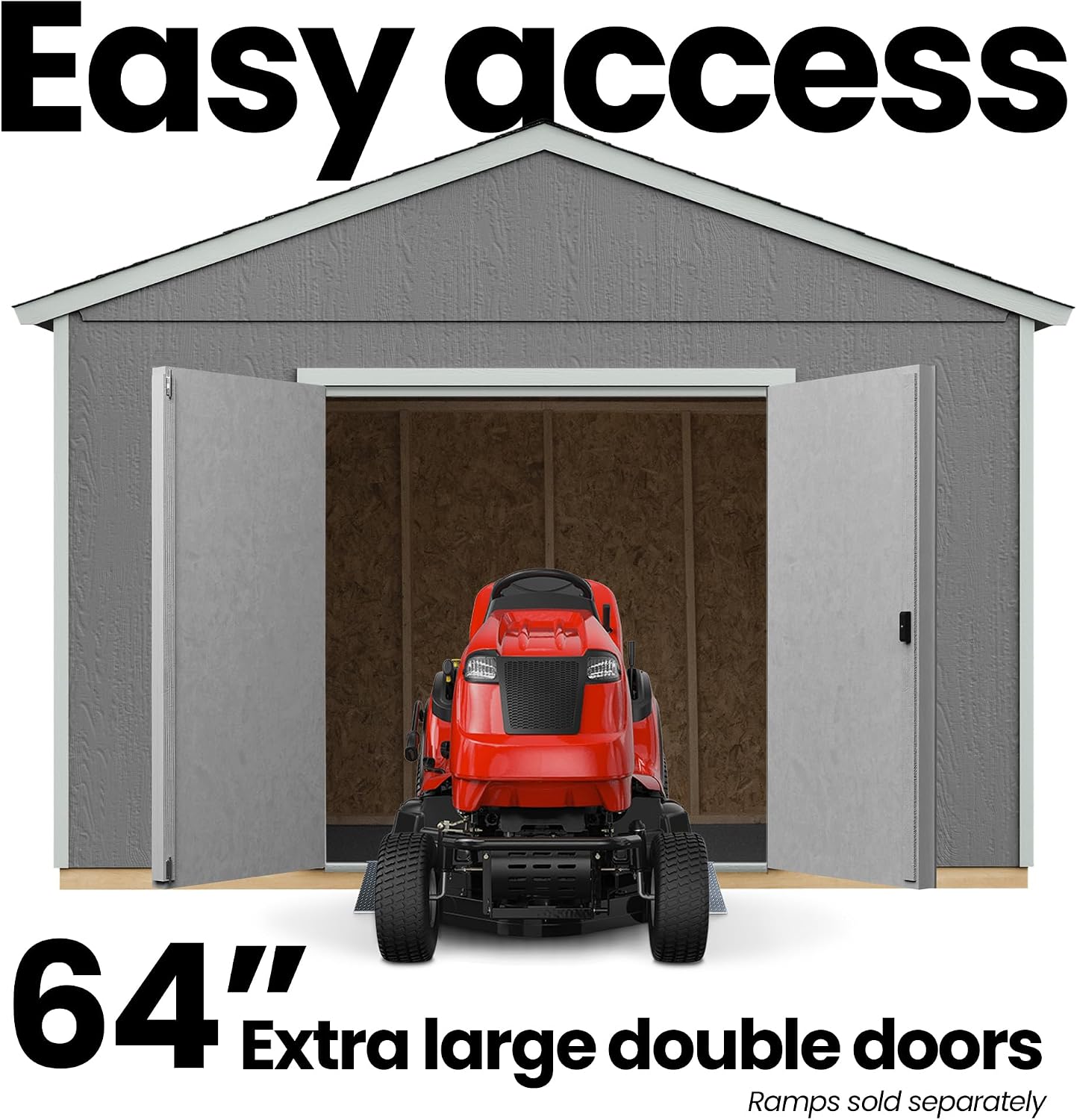 Handy Home Products Astoria 12x24 Do-It-Yourself Wooden Storage Shed- Does not Include Floor kit, Paint, or Roofing Shingles