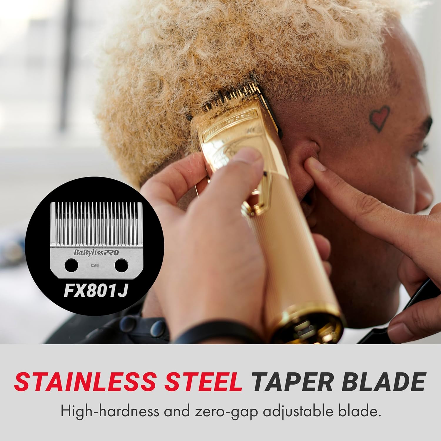 BaBylissPRO FX+ Professional Barber Cord/Cordless Hair Clippers for Men, All Metal, Lithium Battery with 3-Hour Runtime