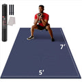 GymCope Large Exercise Mat for Home Workout,12'x6'/10'x6'/9'x6'/8'x6'/7'x5'/6'x4' (7mm) Extra Thick Workout Mat, High-Density Gym Mat for Cardio, Jump Rope, MMA, Weights (Shoe-Friendly)