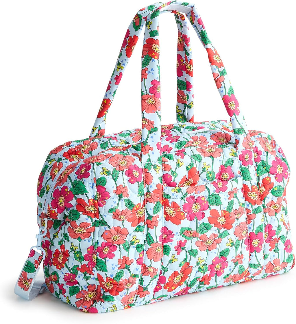 Vera Bradley Women's Disney Featherweight Miramar Weekender Travel Bag, Mickey Meadow, One Size