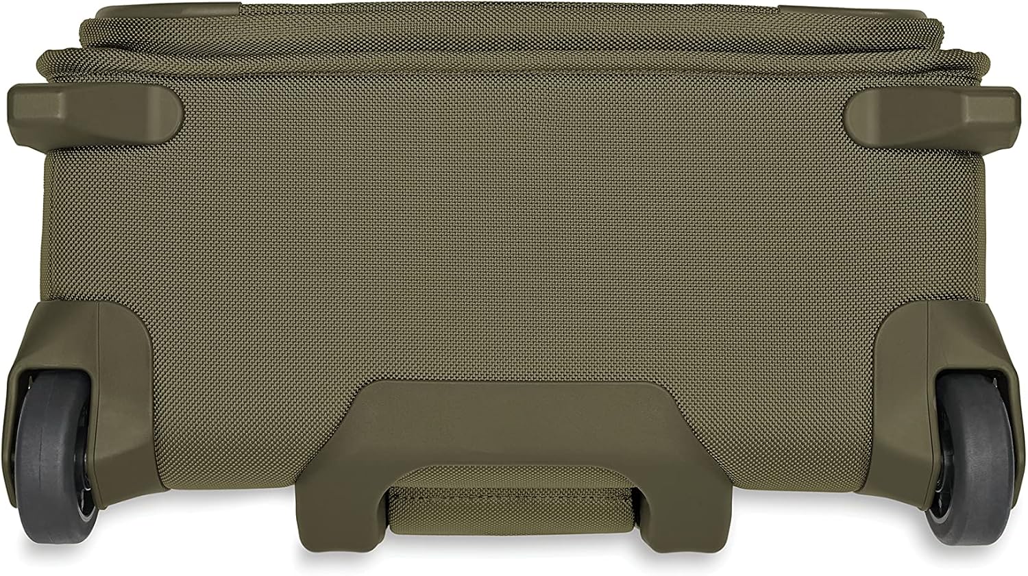 Briggs & Riley 2-Wheel Cabin Bag - Carry On Luggage for Travel, Suitcases with Wheels, Softside Rolling Bag for Men & Women, Interlocking Handle, Self-Repairing Zipper - Baseline Collection, Olive
