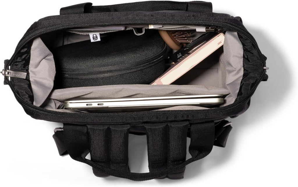 Baggallini City Scape Backpack - 15'x11' Lightweight Work Travel Bag w/Luggage Sleeve & RFID