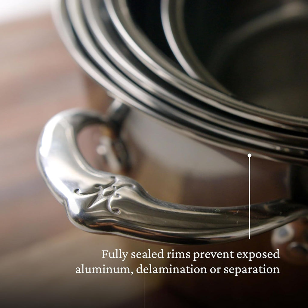 Hestan - NanoBond Collection - Stainless Steel Titanium Soup Pot, Induction Cooktop Compatible, 3 Quart