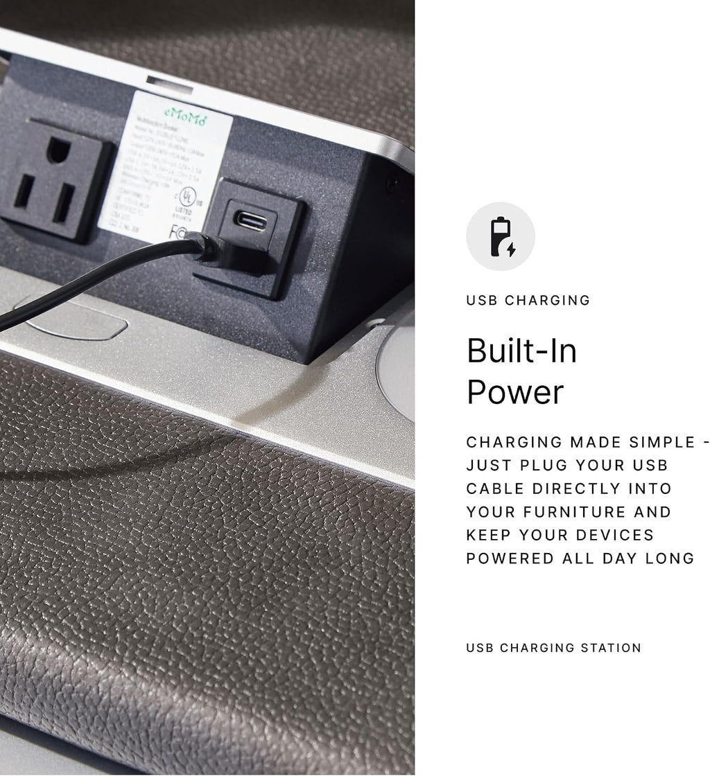 Signature Design by Ashley Fyne-Dyme Contemporary Power Reclining Sofa with USB Charging Ports and Adjustable Headrest, Brown