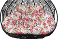Replacement Double Egg Chair Cushion Outdoor Patio Wicker Loveseat Hanging Swing Egg Chairs for 2 Persons, Ideal for Patio, Backyard, Balcony - Hammock Swing Chair Cushion