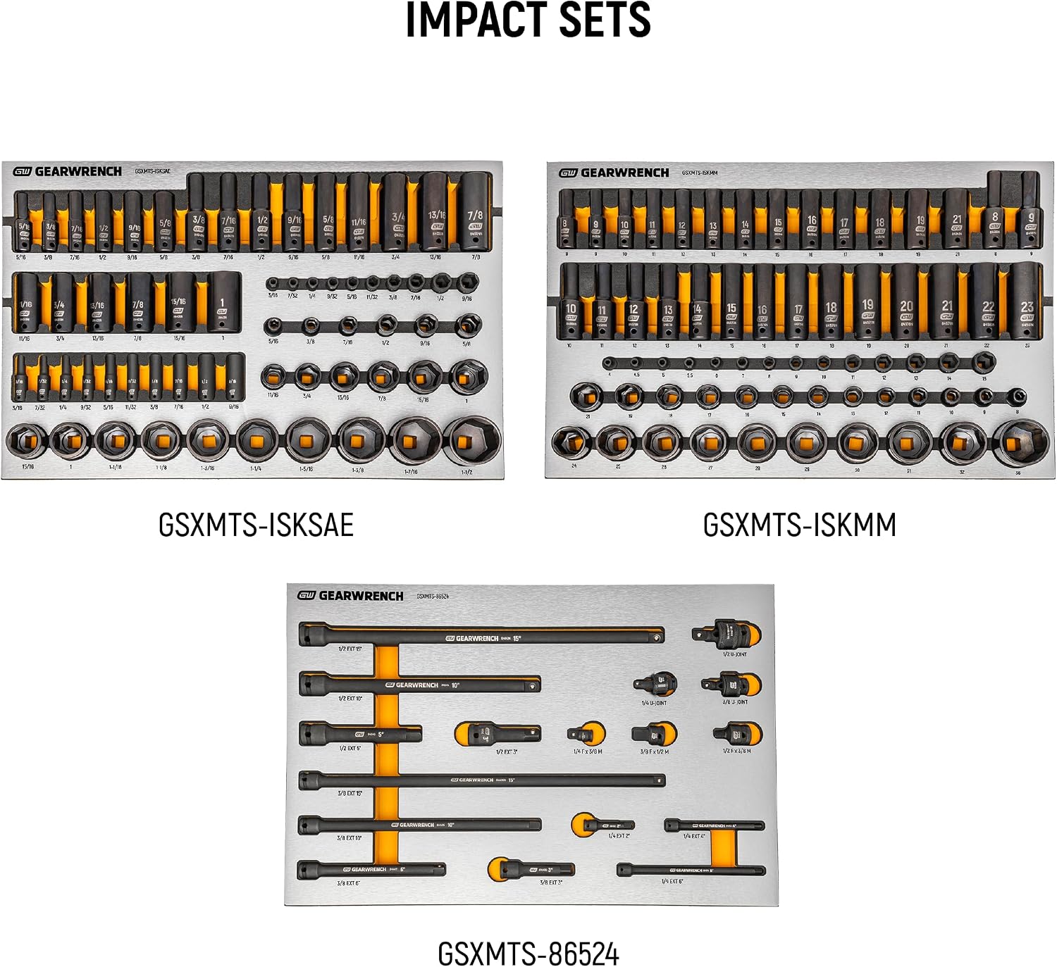 GEARWRENCH 1268 Piece Master Mechanics Tool Set in Premium Modular Foam Trays with GSX Mobile Tool Storage | MEGAMOD1268
