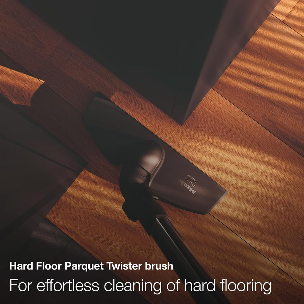 Miele Complete C3 Calima Bagged Canister Vacuum Cleaner with Turbobrush floorhead, Suitable for Low-Medium Pile Carpet and Hard Floors, in Curry Yellow