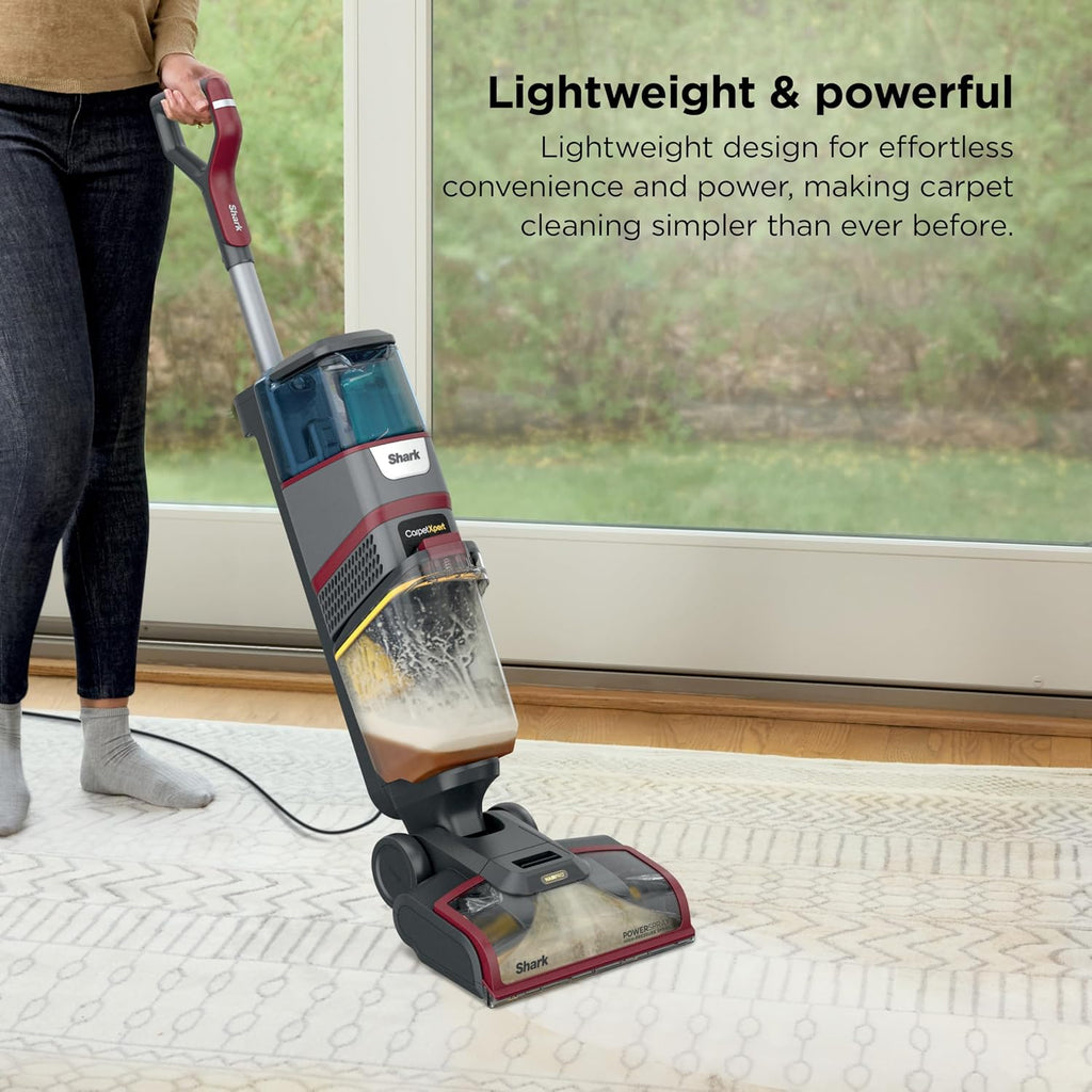 Shark CarpetXpert HairPro | Upright Carpet & Area Rug Cleaner | Carpet Shampooer | Perfect for Pets, Hair Pickup & Tough Odor Removal | Magenta | EX221BRN