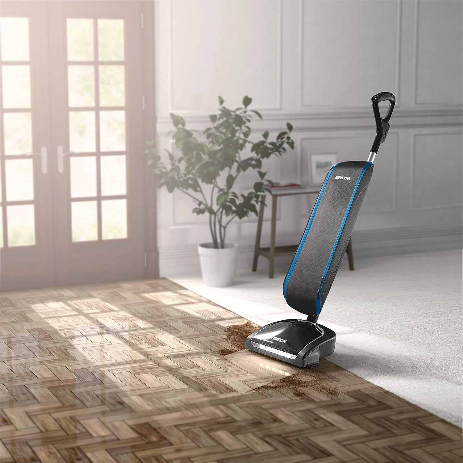 Oreck HEPA Upright Vacuum Cleaner, Lightweight Bagged Upright Vac, HEPA Media Filtration, Traps Debris and Locks in Dirt, Two Speed Control, Corded Vacuum Cleaners for Home Use