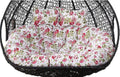 Replacement Double Egg Chair Cushion Outdoor Patio Wicker Loveseat Hanging Swing Egg Chairs for 2 Persons, Ideal for Patio, Backyard, Balcony - Hammock Swing Chair Cushion