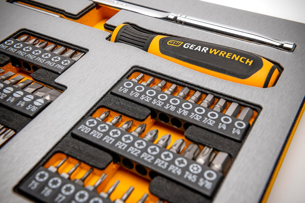 GEARWRENCH 1268 Piece Master Mechanics Tool Set in Premium Modular Foam Trays with GSX Mobile Tool Storage | MEGAMOD1268