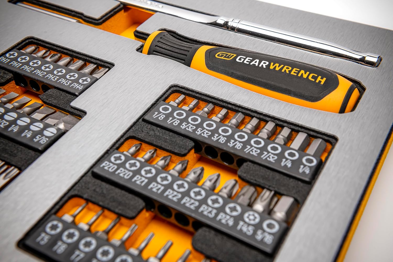 GEARWRENCH 1268 Piece Master Mechanics Tool Set in Premium Modular Foam Trays with GSX Mobile Tool Storage | MEGAMOD1268