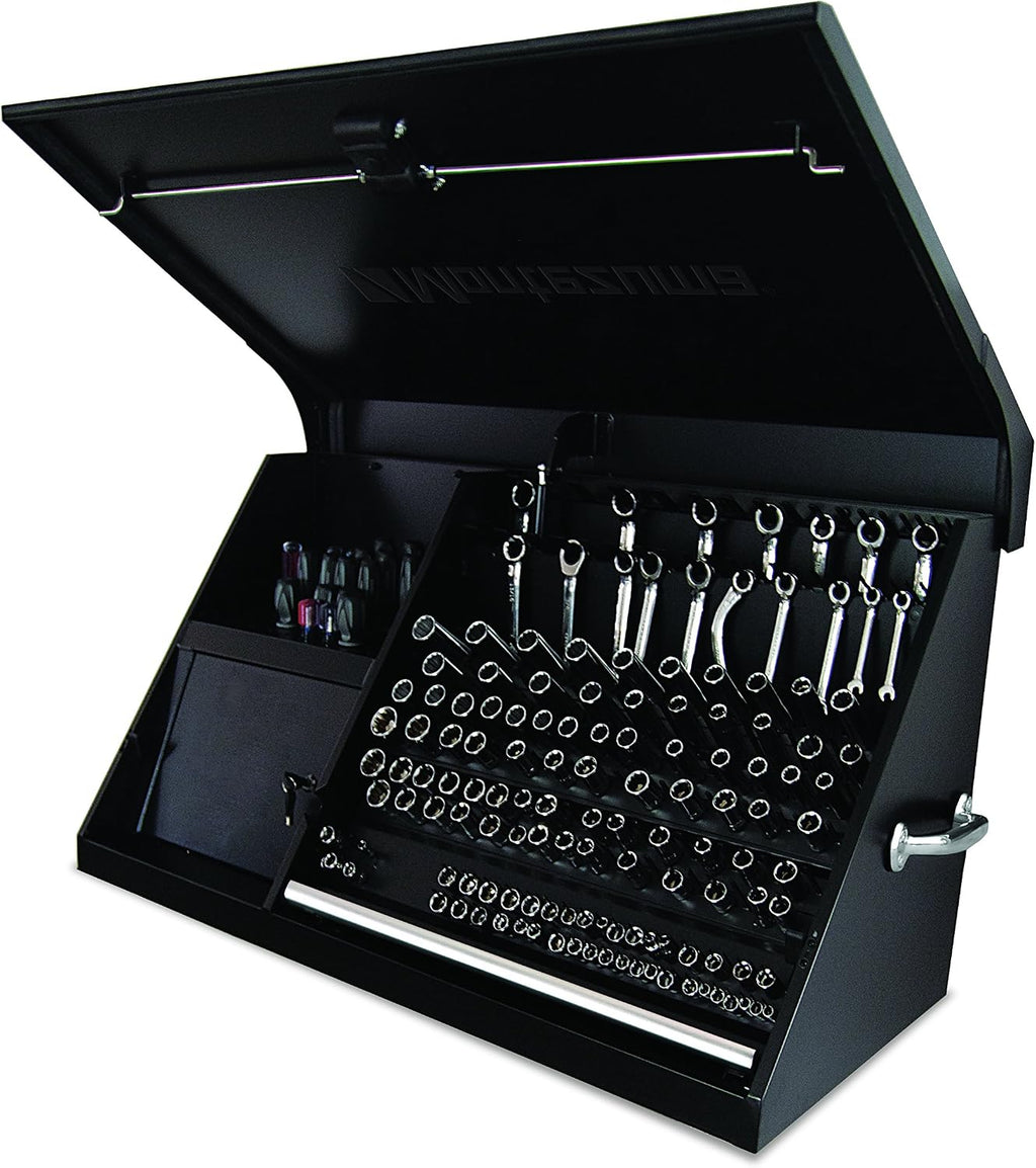 Montezuma DX411B 41' x 18' Heavy Duty Steel Triangle Toolbox (steel, black)