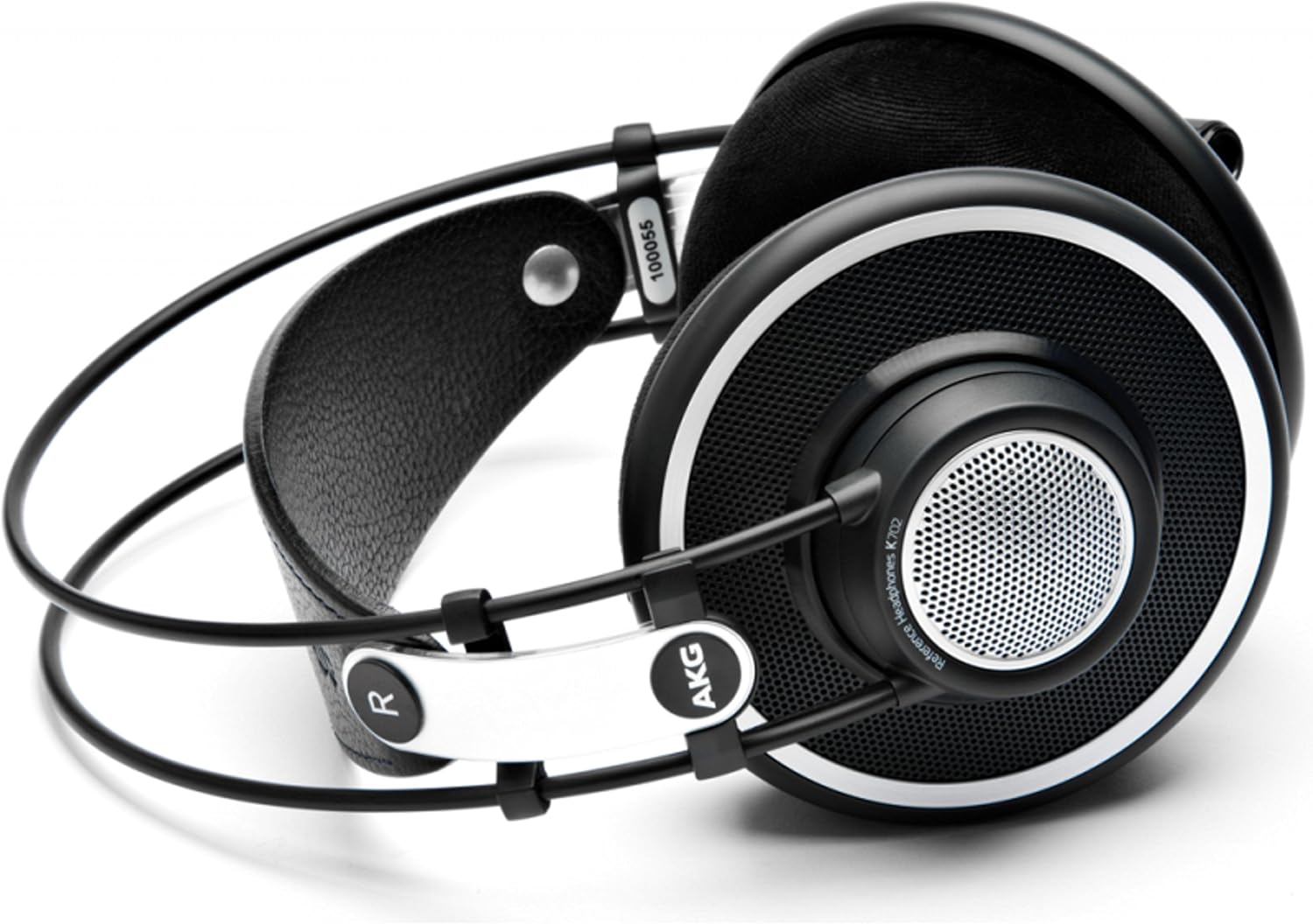 AKG Pro Audio 2458X00190 (K702) Over-Ear, Open-Back, Flat-Wire, Reference Studio Headphones,Black