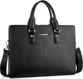 BOSTANTEN Leather Lawyers Briefcase Laptop Business Slim Bags for Men & Women