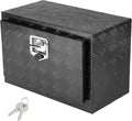 VEVOR Underbody Truck Box, 24' x 17' x 18', Heavy Duty Aluminum Diamond Plate Tool Box with Lock and Keys, Waterproof Trailer Storage Box with T-Handle Latch for Truck, Van, Trailer