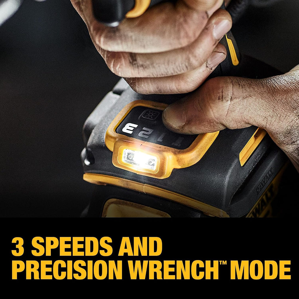 DEWALT 20V MAX XR 3/4 Inch Cordless Impact Wrench Kit with POWERSTACK Battery and Charger (DCF964GH1)
