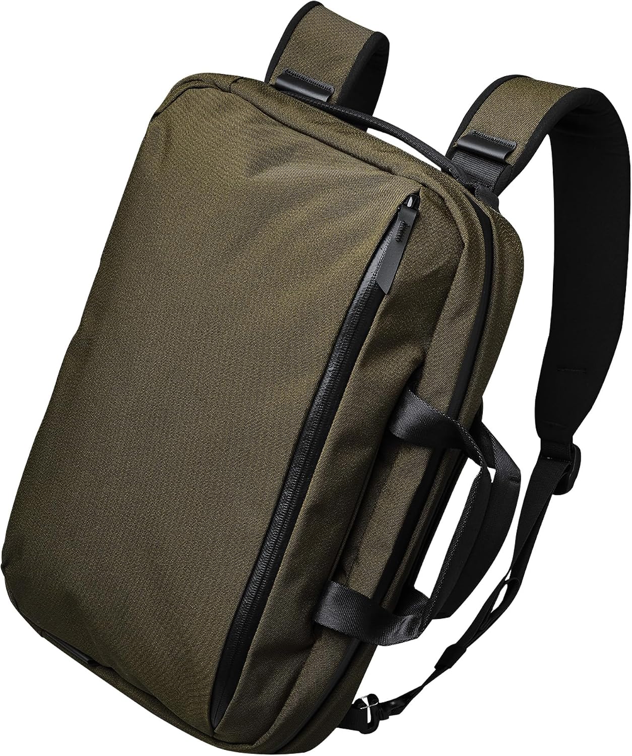 ALPAKA Elements Tech Brief Pro 12L -3-in-1 Recycled Fabric Laptop Briefcase Backpack for 16' Laptop, Anti-Theft Secure with Luggage Pass-Through, Water-Resistant, Fits Tech & Business Essentials,Green
