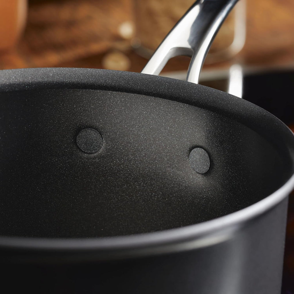 Anolon X Cookware/Pots and Pans Set, 8 Piece, Dark Gray